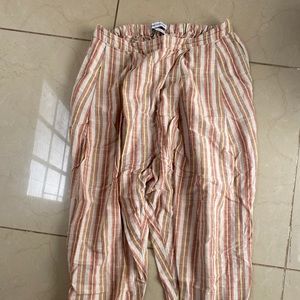 Striped Soft Harem Pants